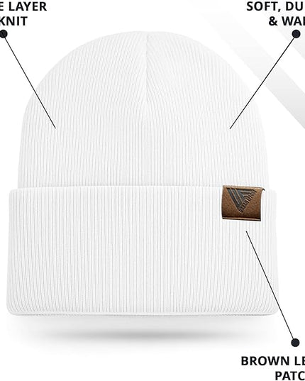 Urban Effort Beanie for Men Women – Warm Acrylic Unisex Knit Winter Hats for Men, Soft Stretch Fit, Classic Streetwear Style