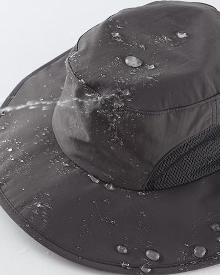 Home Prefer UPF50+ Mens Sun Hat Wide Brim Fishing Hat for Men UV Protection Womens Beach Bucket Hat for Golf Hiking Gardening