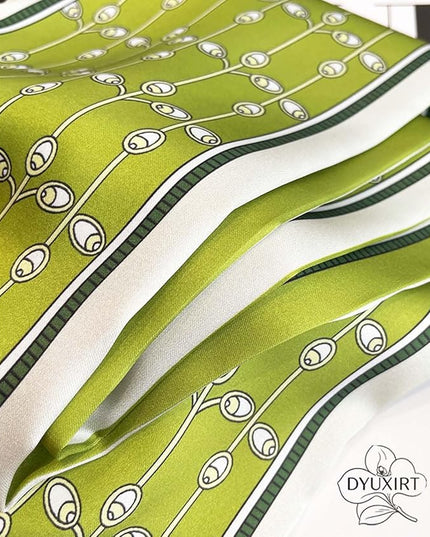 Head Scarf Purse Handle Neck Satin Hair Scarfs For Bag Lightweight Silky Long Thin Women's Fashion Scarves 59 * 5.9”