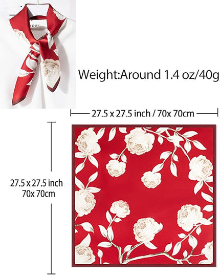 Dailyacc Hair Bandanas Scarf For Women Lightweight Fashion Neck Silk Satin Head Scarves For Sleeping Handbags Scarf