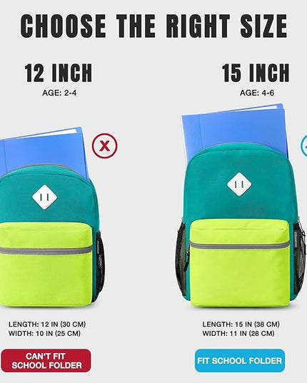 STEAMEDBUN Toddler Backpack Boy 2-4, Kids Backpack Boys, Preschool Daycare Travel Small- 12inch