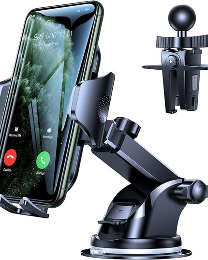 VICSEED [No.1 Powerful Suction] [Rally Racing-Grade Stability] Phone Holders for Your Car 2026 Upgraded Car Phone Holder Mount Truck Stand for Dashboard Windshield Vent for iPhone Samsung All Phones