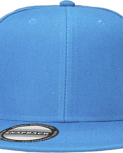 Classic Snapback Hat Cap Hip Hop Style Flat Bill Blank Solid Color Adjustable Size