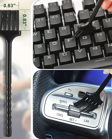 Car Interior Duster Detail Brush Cleaning Gel Kit, Soft Dash Vent Dusting Slime Putty Detailing Brushes Accessories Essentials Supplies Tools for Auto,Truck,SUV,RV