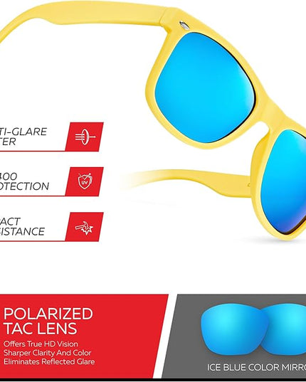 Retro Rewind Polarized Sunglasses for Men and Women - UV Protection Classic Sun Glasses