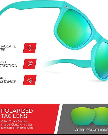 Retro Rewind Polarized Sunglasses for Men and Women - UV Protection Classic Sun Glasses