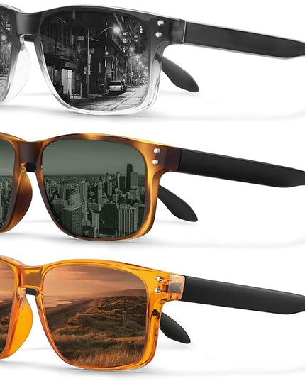 KUGUAOK Polarized Square Sunglasses For Men and Women Matte Finish Sun Glasses UV Protection Glasses
