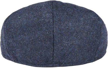 VOBOOM Men's Herringbone Flat Ivy Newsboy Hat Wool Blend Gatsby Cabbie Cap