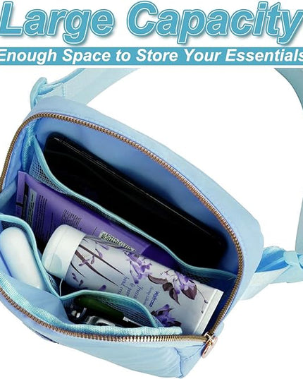 Uygafly Birthday Gifts for 6 7 8 9 10 11 12 13 Year Old Girls,Belt Bag for Women Girls Fanny Pack Crossbody Bags for Kids,Fashion Waist Packs Cute Teen Trendy Stuff Travel Essentials | Blue,H