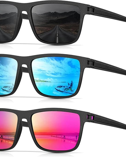 Sunglasses-Men Polarized Mens Sunglasses: Classic Women Sun Glasses UV Protection for Fishing Driving Golf