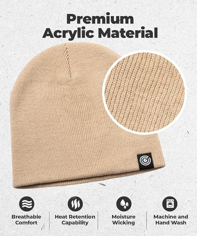 Original Beanie Cap - Soft Knit Beanie Hat - Warm and Durable