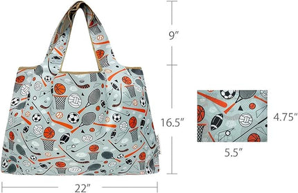 allydrew Large Foldable Tote Nylon Reusable Grocery Bags