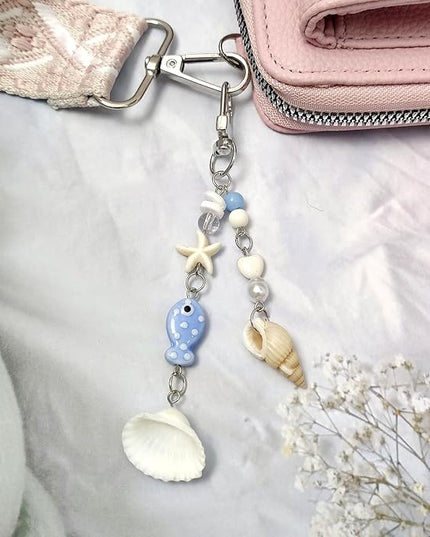 2PCS Cute Phone Charms Aesthetic Y2k Pink Guitar Strawberry Star Phone Straps Key Chains for Keys Bags Camera