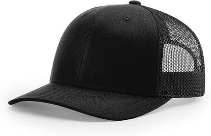 Richardson 112 Trucker Hat - Premium Adjustable Snapback Hat - Structured Six Panel Richardson Blank Caps