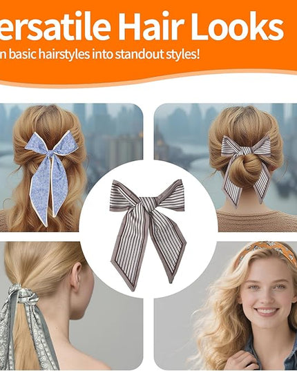 24PCS Fashion Scarves for Women Multifunctional Neck Scarves Purse Scarf Headbands for Bags Hair Accessories