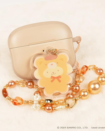 iFace Hello Kitty and Friends Beaded Wristlet Universal Charm Strap [Latte Bear Series] – Cute Wrist Strap for Cell Phone Camera Keys AirPods