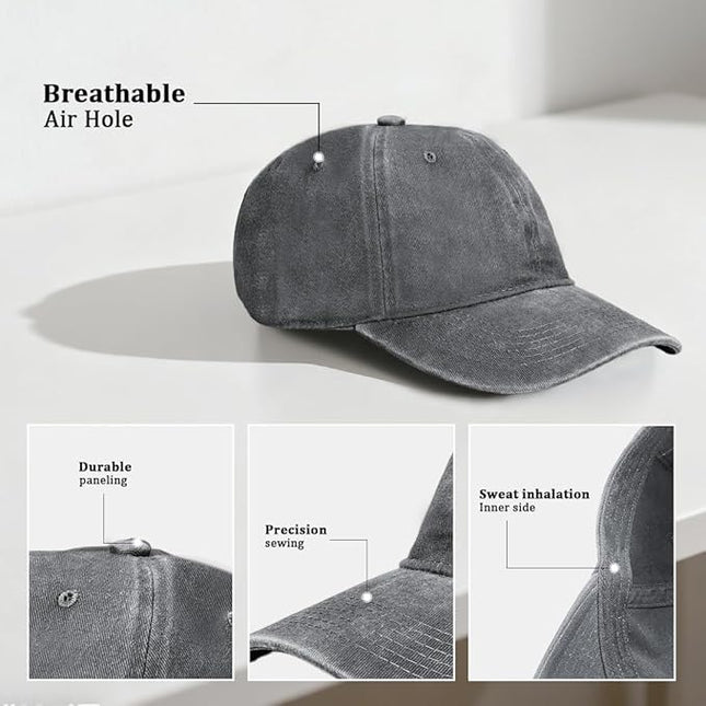 24 Pcs Trucker Hats Bulk Beach Hats for Men Mesh Back Ball Cap Rugged Classic Baseball Trucker Cap for Men and Women