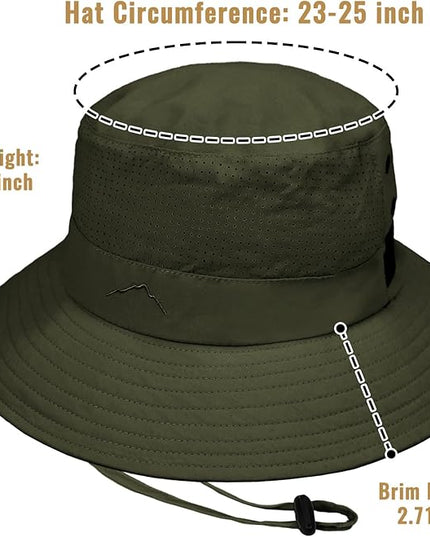 Cooling Sun Bucket Hat for Men Women Fishing Beach Safari Hats for Golf Hiking Hunting Outdoor UPF 50+
