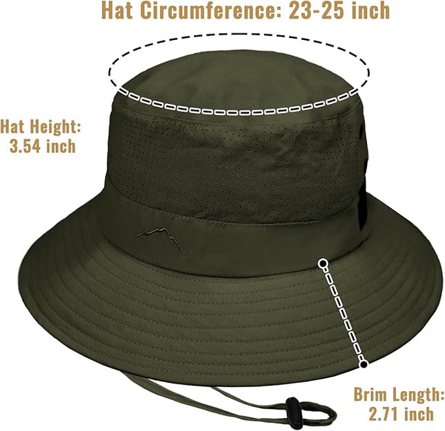 Cooling Sun Bucket Hat for Men Women Fishing Beach Safari Hats for Golf Hiking Hunting Outdoor UPF 50+