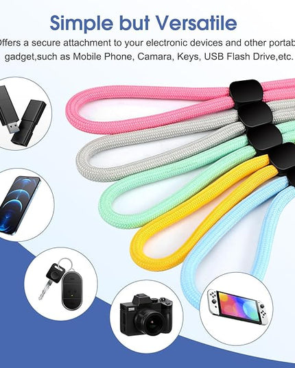 Hand Wrist Strap Lanyard, Adjustable Nylon Colorful for Mobile Phone, Camara, USB Flash Drive, ID Name Tag Badge