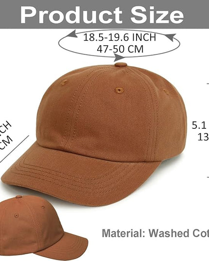 4 Pieces Toddler Baseball Hat Kid Baseball Cap Washed Cotton Adjustable Caps Hats for Boys Girls