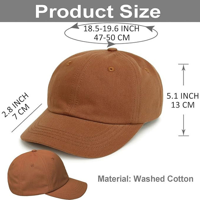 4 Pieces Toddler Baseball Hat Kid Baseball Cap Washed Cotton Adjustable Caps Hats for Boys Girls