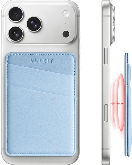 VULKIT Magnetic Phone Wallet for MagSafe- RFID Blocking - Card Holder Wallet for iPhone 16/15/14/13/12 Series & Phone Case with MagSafe
