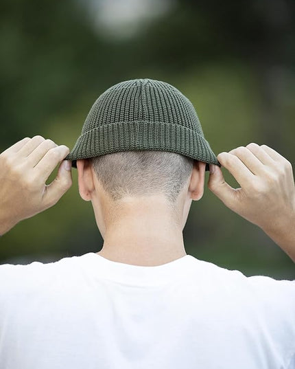 Fisherman Beanie Hats for Men Women,Knit Trawler Skull Cap,Watch Cap,Spring Fall Winter Warm Short Hats