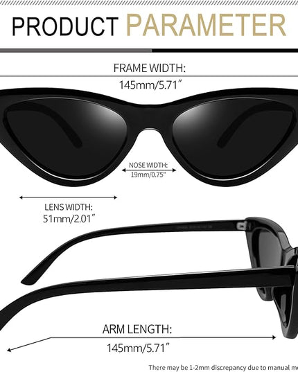 Joopin Polarized Cat Eye Sunglasses for Women Vintage Cateye Sun Glasses UV400 Protection