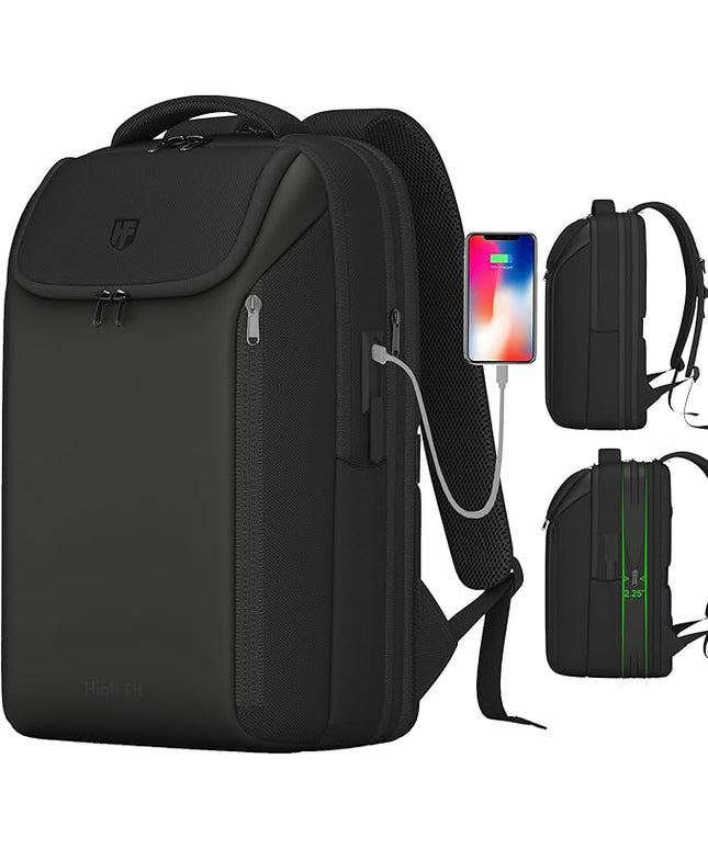 Expandable Travel Backpack, Business Laptop Backpack,TSA-Flight Approved Backpack with USB Charging Port fit 17.3 Inch Laptop for Men Women