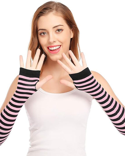 Bienvenu Punk Gothic Rock Long Arm Warmer Fingerless Gloves