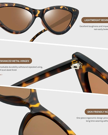 Joopin Polarized Cat Eye Sunglasses for Women Vintage Cateye Sun Glasses UV400 Protection
