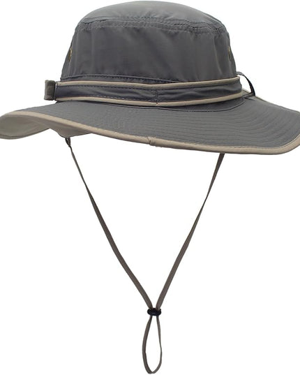 Home Prefer UPF50 Mens Sun Hat with Neck Flap Quick Dry UV Protection Cap Womens Wide Brim Fishing Hat Neck Flap Beach Garden