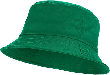 Umeepar Unisex Cotton Packable Bucket Hat Sun Hat Plain Colors for Men Women