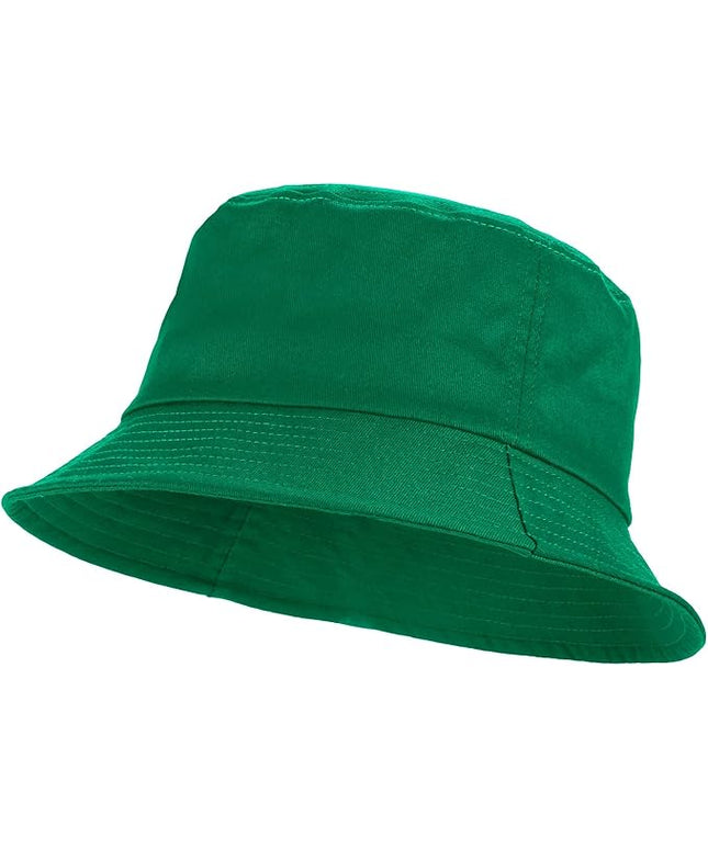 Umeepar Unisex Cotton Packable Bucket Hat Sun Hat Plain Colors for Men Women