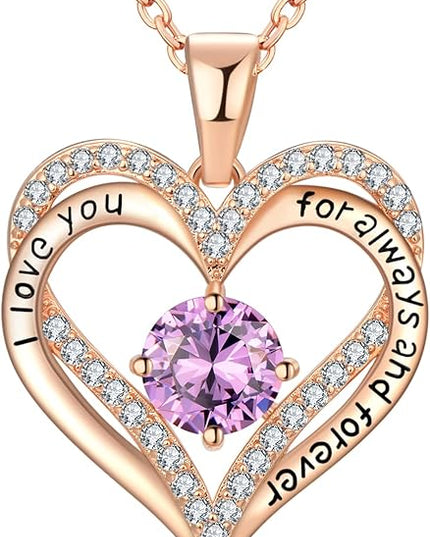 18K Rose Gold Necklaces for Women Birthday Gifts for Women Jewelry for Women Birthday Gifts for Wife Girlfriend Daughter Wife Birthday Gifts for Anniversary Mothers Day Christmas Valentines Gifts