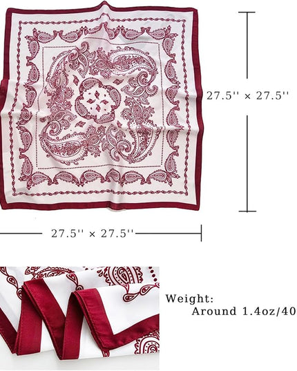 Satin Bandana Headscarf for Women Silky Hair Scarves for Fashion Lightweight