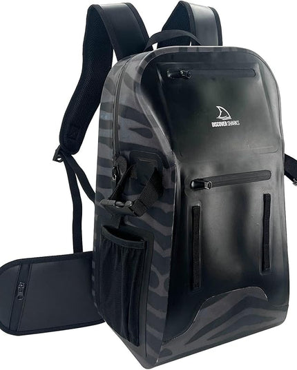 Eco-Friendly Dry Backpack Dry Bag with removable waist strap. Comfortable, extremely durable, and 30L size.