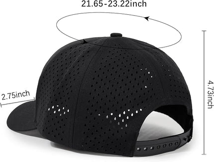 HH HOFNEN Quick Dry Baseball Cap Mesh Snapback Hat Sun and Rain Protection Structured Golf Trucker Hats for Men Women