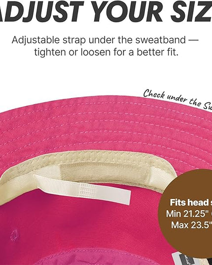 Hot Summer Bucket Hat - Trendy Cotton Sun Hat for Beach, Golf, Fishing - Fun Outdoor Vacation Boonie for Men and Women