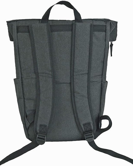 Rockville RPAK Charcoal Backpack Bag, Padded 15" Laptop Pocket, Durable Nylon, Adjustable Straps, Hidden Zippered Compartment, Ideal for Daily Use and Gear Transport