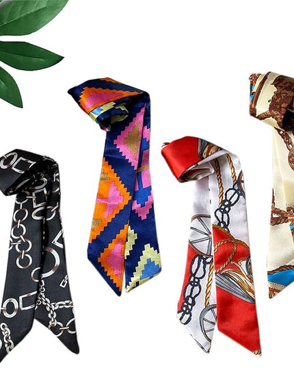 kcctoo 2/6/10Pack Scarf Bags for Women Handbag Scarfs Band Hair Neck Scarves Fashion Gifts
