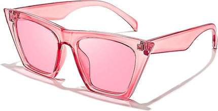FEISEDY Vintage Square Cat Eye Sunglasses Women Trendy Cateye Sunglasses B2473