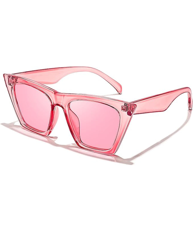 FEISEDY Vintage Square Cat Eye Sunglasses Women Trendy Cateye Sunglasses B2473