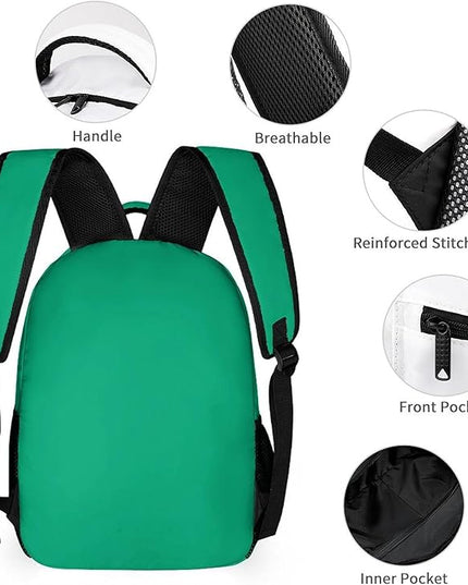 Fashion Malachite Backpack Lightweight Large Capacity Laptop Daybag for Travel Work