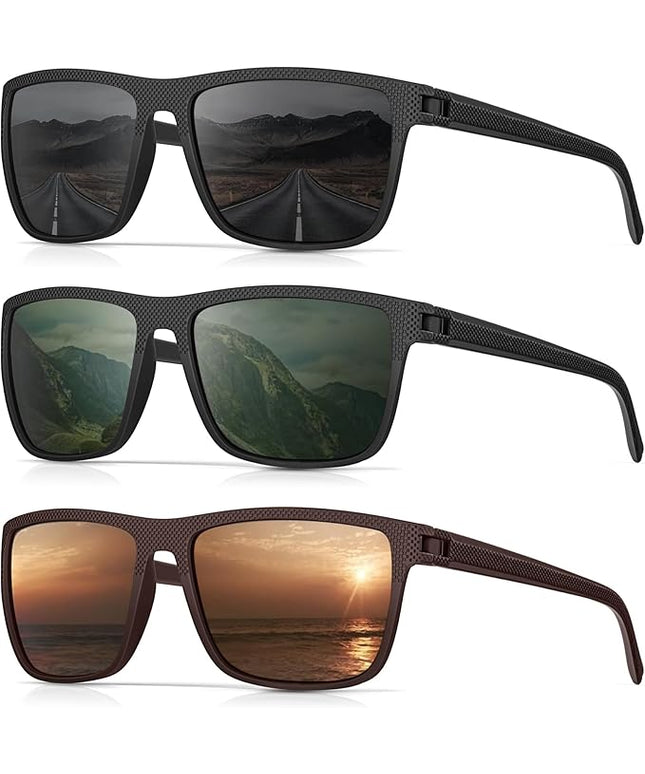 Sunglasses-Men Polarized Mens Sunglasses: Classic Women Sun Glasses UV Protection for Fishing Driving Golf