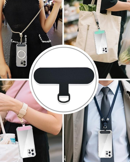 Fannoday Phone Tether Tab, 4 Pcs Universal Phone Lanyard Tab Used with Crossbody Strap, for Cell Phone Cases
