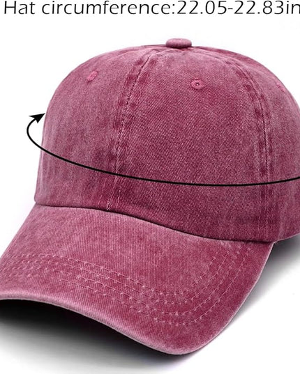 YeeHeen Ponytail Baseball Cap for Women High Messy Bun Caps Washed Cotton Hats