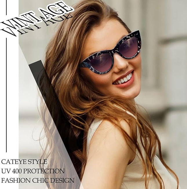 Joopin Polarized Cat Eye Sunglasses for Women Vintage Cateye Sun Glasses UV400 Protection