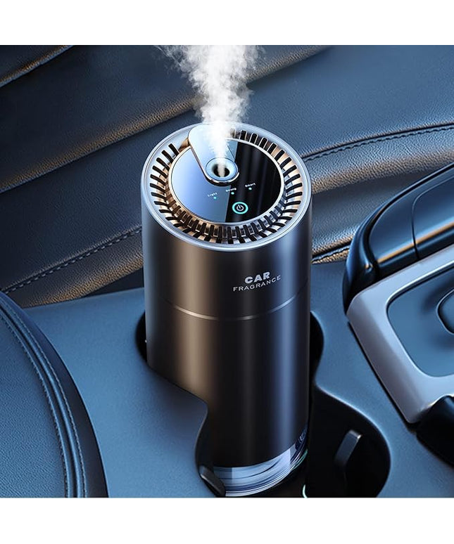 Ceeniu Smart Car Air Fresheners, New Smell Experience By Ultrasonic mist, Auto On/Off, Natural Fragrance Lasts for 4 Months, Adjustable, Built-in Battery Car freshener
